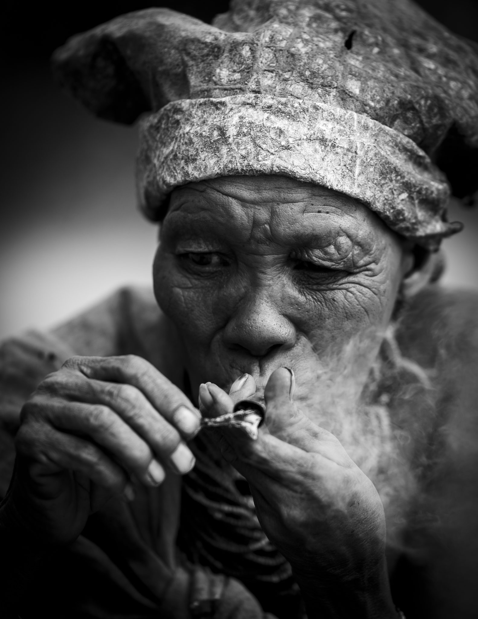 The smoking San – Namibia